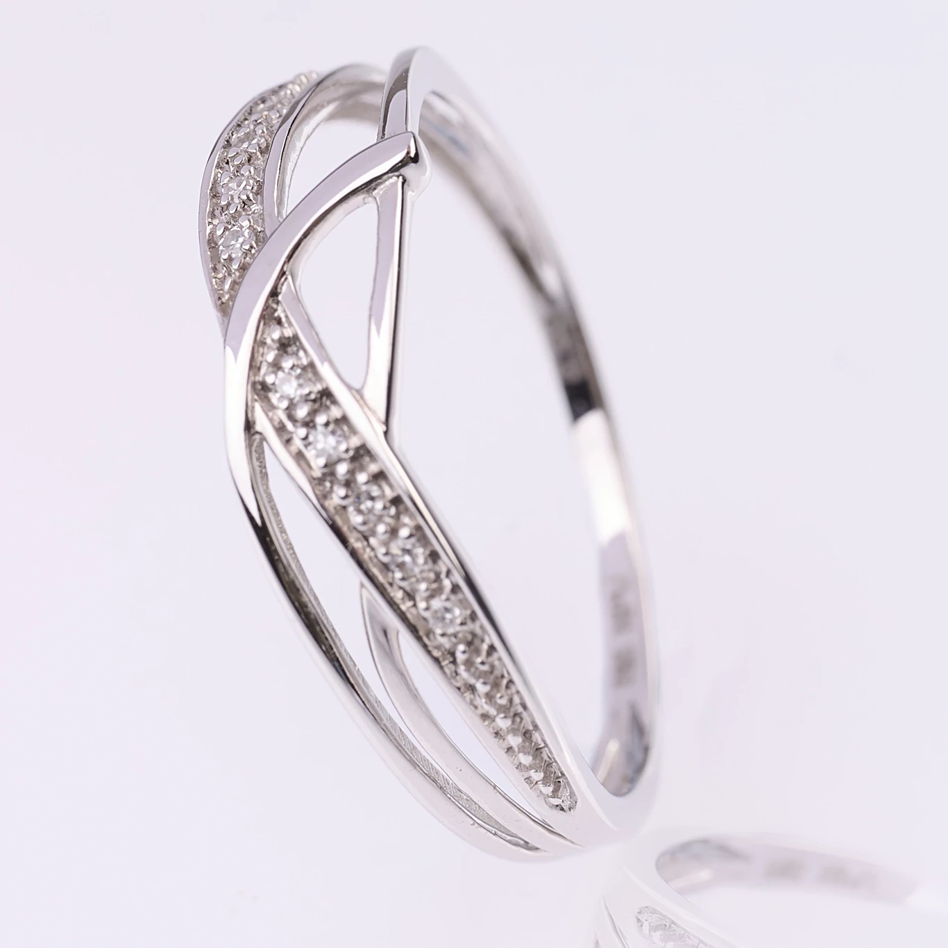 Velekey Diamond gyémánt eljegyzési gyűrű 0.03ct. - BRS2993W-51