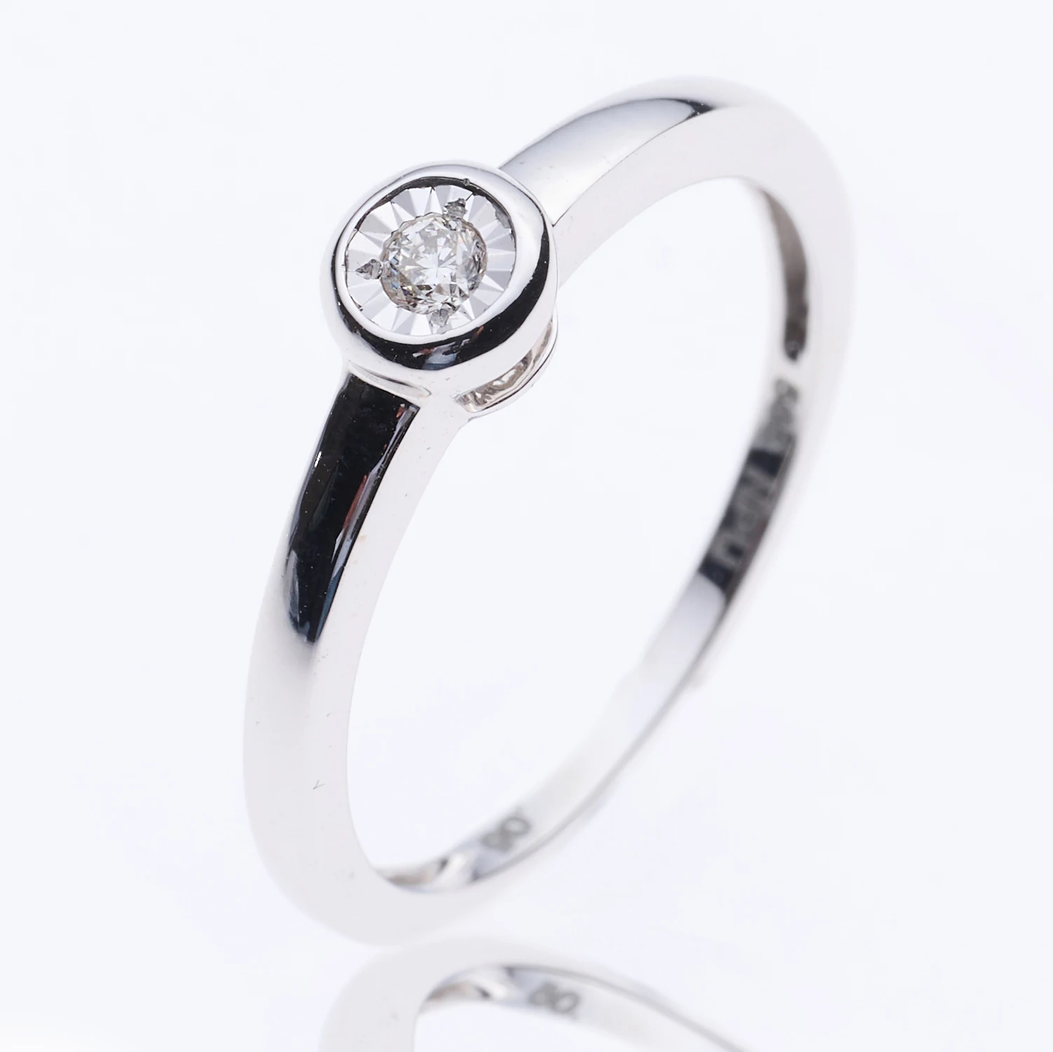 Velekey Diamond gyémánt eljegyzési gyűrű 0,05 ct. - BRS5862-005W-48