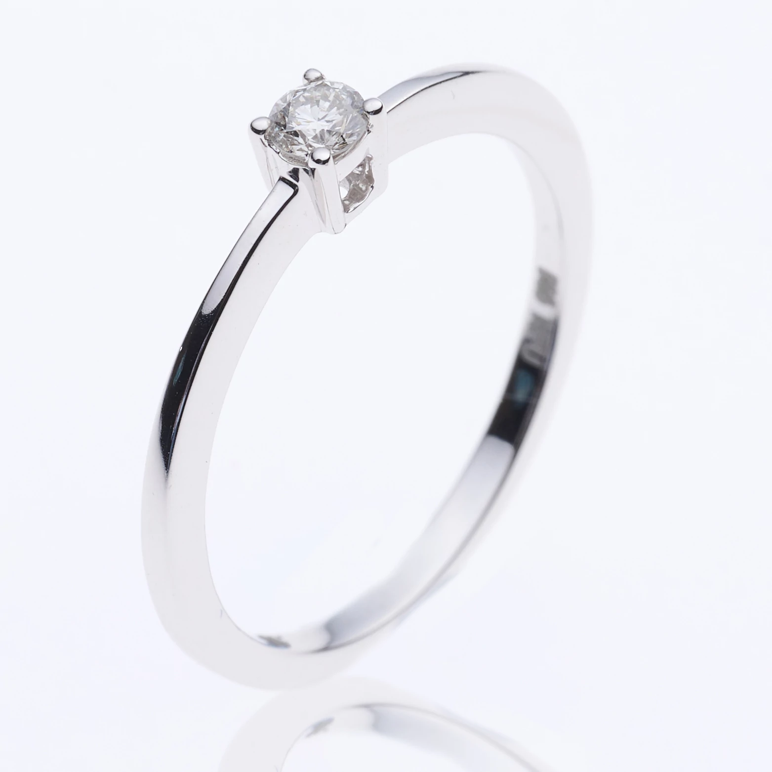 Velekey Diamond gyémánt eljegyzési gyűrű 0,10 ct. - BRS5869-010W-48