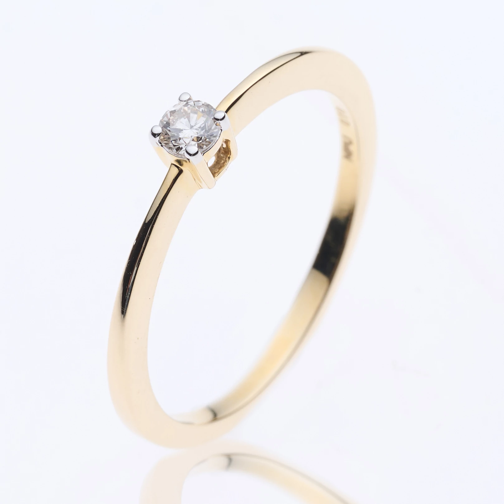 Velekey Diamond gyémánt eljegyzési gyűrű 0,10 ct. - BRS5869-010Y-51