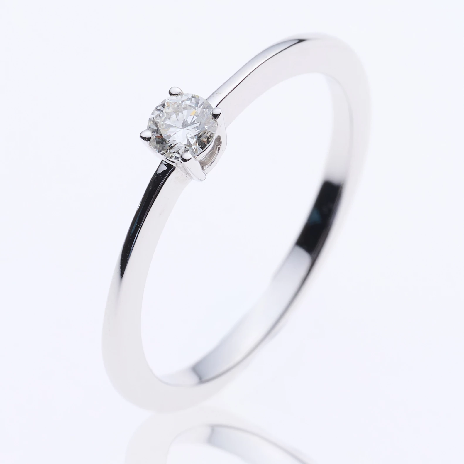 Velekey Diamond gyémánt eljegyzési gyűrű 0.15ct. - BRS5869-015W-51
