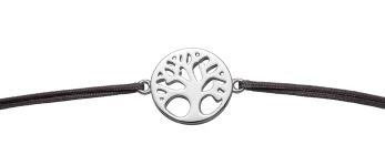 Ypsilon szürke családfa textil karkötő - 250414